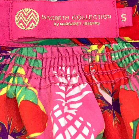 Macbeth Collection by Margaret Josephs Womens Blouse Small Lightweight Tropical - Picture 2 of 11